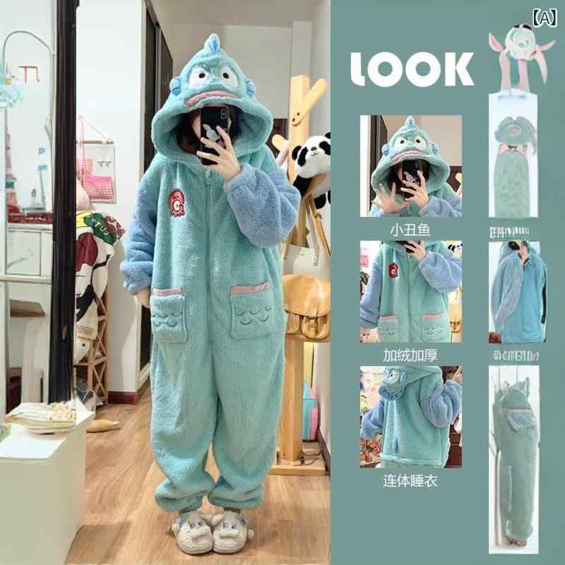 醜 魚 一体型大口醜魚男女兼用裏起毛長袖 おもしろ ワンピースホームウェアセット 工場 直販製品カテゴリー: パジャマ生地名: コーラルベルベットスタイル: スーツ,漫画主な生地構成: ポリエステル繊維(ポリエステル)厚さ: 中程度の生地の...