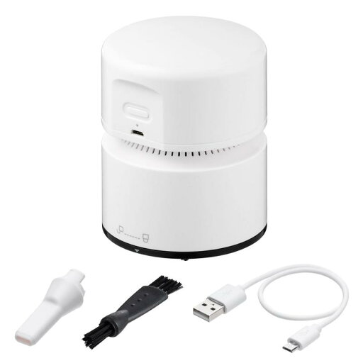 サンワダイレクト 卓上クリーナー 充電式 消しカス 強・弱2段階 隙間ノズル付き 200-CD070 サンワダイレクト 卓上クリーナー 充電式 消しカス 強・弱2段階 隙間ノズル付き 200-CD070