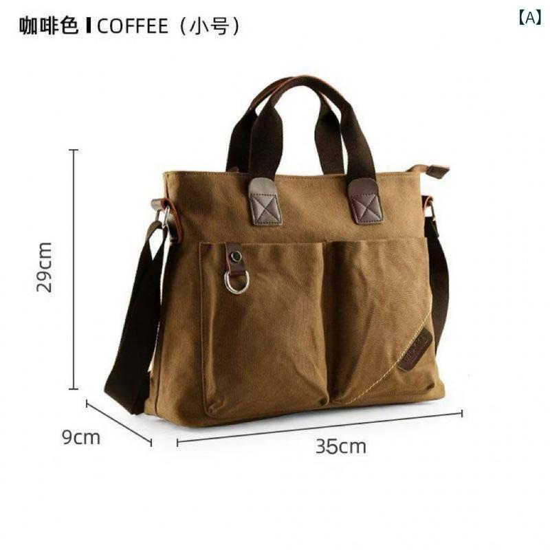 Attache Case - メンズトレンディな ビジネス トラベル キャンバス トー ト バッグ カジュアル ショルダー メッセンジャー バッグマルチブリーフケースバックパックメンズバッグ AliExpress