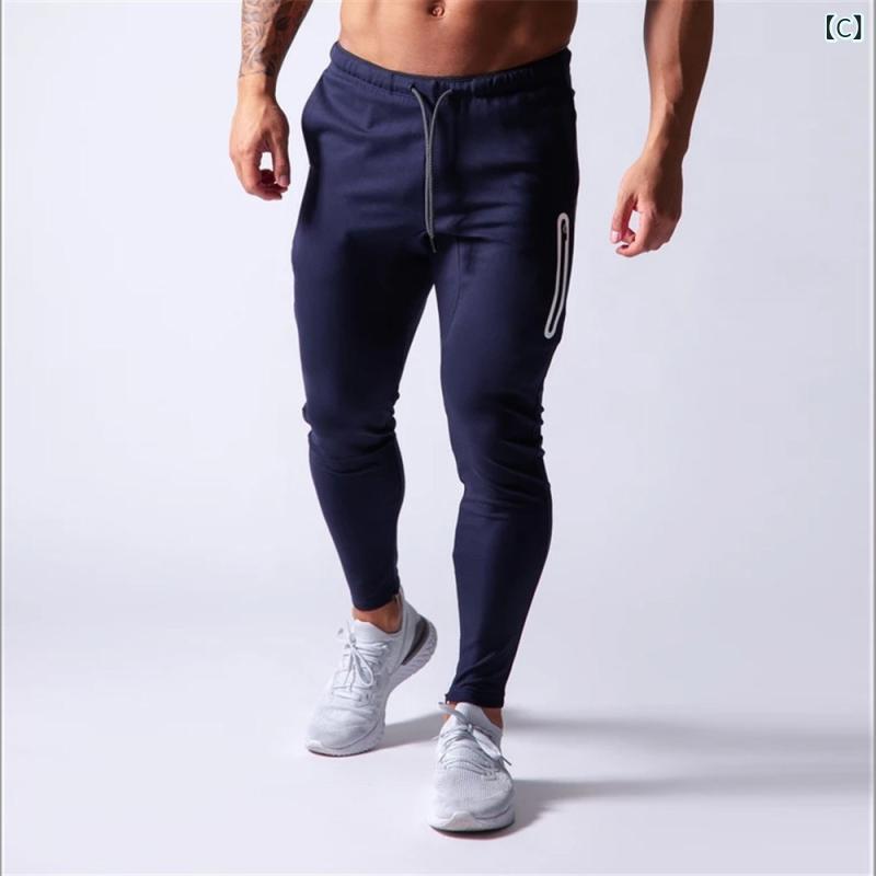 ヨーロッパ コード 2020 男性 スポーツ パンツ 男性 式 修身 弾力 見えない ジッパ...