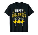 恐ろしいハロウィン スケルトン バレリーナ ダンスバレエ Tシャツ