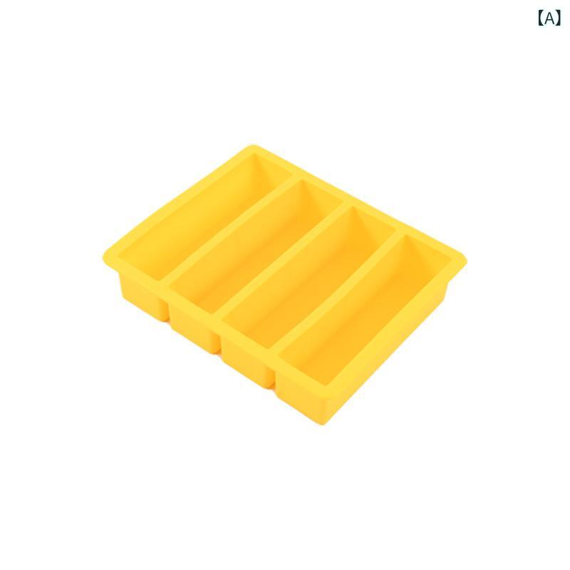 乐天商城 - メーカー直 供 食品 級 シリカゲル 長 条 氷 格 家庭 用大 容量 四条 長 格 氷 型は ロゴを 印刷 できる