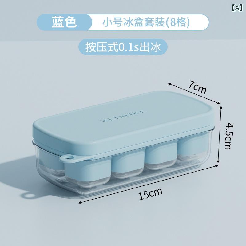 Other - 氷 格 氷 金 型は シリコン 氷 格 製氷 箱を 押して 氷 氷の 食品 級 家庭 用 蓋 付き 貯氷 箱を 作る