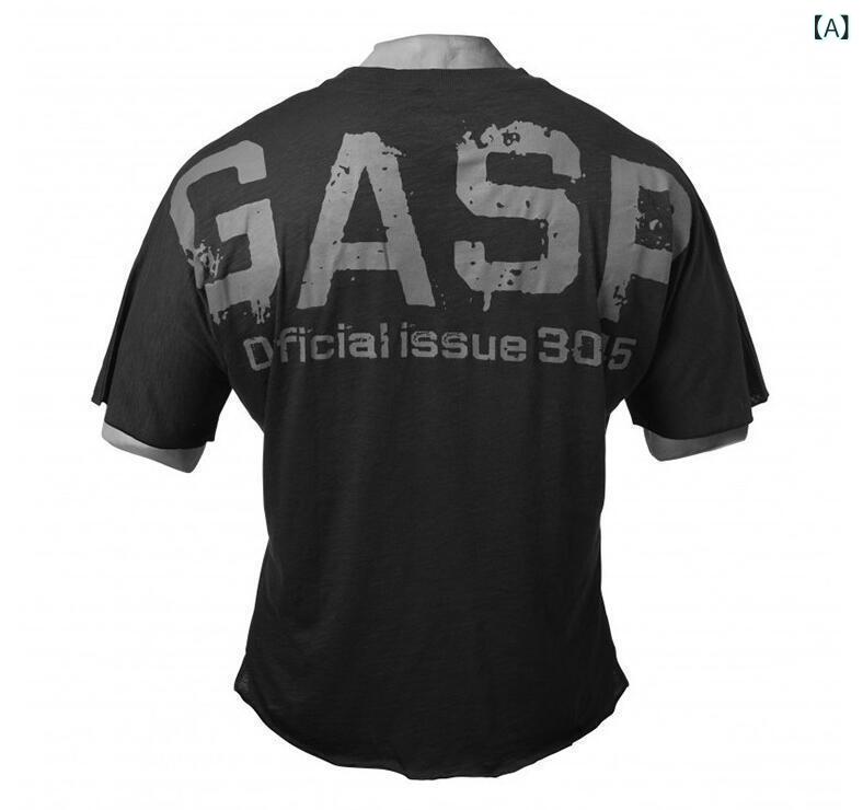 筋肉 フィット ネス 兄弟 夏秋 運動 レジャー 男性 ゆるい 上着 弾力大 サイズ 健美 半袖 t シャツフィットネス 服