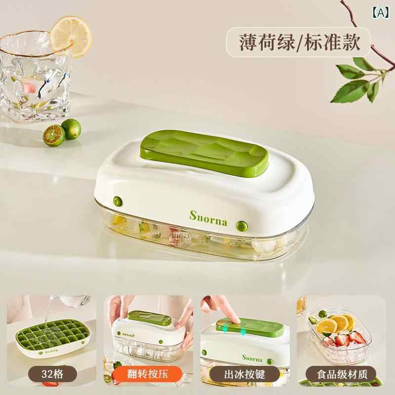 Spice Containers - 高 颜値 食品 級 家庭 用 蓋 付き 押し 氷 格 自作 氷 貯蔵 氷 箱 冷蔵庫 製氷 神器