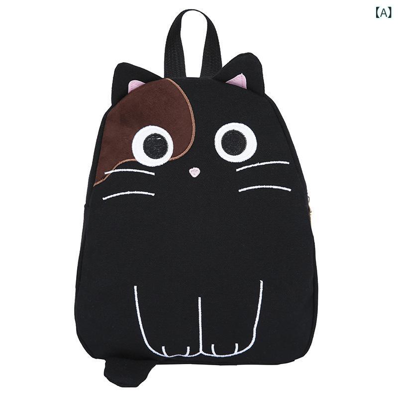 外国 貿易の 女性 カバン 2023 新型 韓国 風 ファッション ランドセル かわいい 猫 ズック 少女 リュックサック 学生 カバン