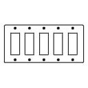 パナソニック(Panasonic) フルコート加工 新金属プレート 15コ用 WN7515