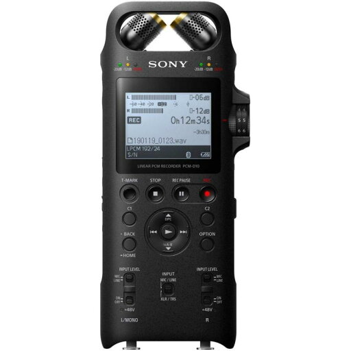 ソニー リニアPCMレコーダー 16GB ハイレゾ録音 / 192KHz 24bit録音 / プリレコーディング機能 デジタルリミッター対応 2019年モデル PCM-D10 ソニー リニアPCMレコーダー 16GB ハイレゾ録音 / 192KHz 24bit録音 / プリレコーディング機能 デジタルリミッター対応 2019年モデル PCM-D10
