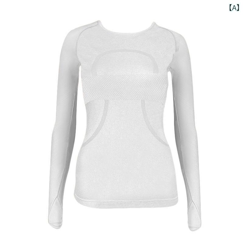 SWIFTSPEED レディース スポーツ 長袖 Tシャツ ヨガ ウェア 伸縮 性 ランニング 速 乾 フィット ネス トップス 快適