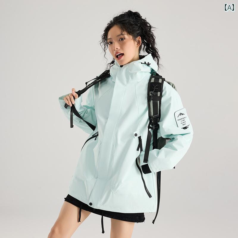 ジャケット スリーインワン 取り外し 可能 秋冬 2 点 セット アウトドア ウインドブレーカー ジャケット メンズ 撥 水 大きい サイズ 登山 服