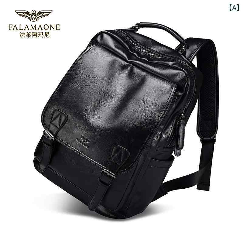 ファ ライ アルマーニ メンズ バック パック トレンディで多 用途な メンズ コンピューター バッグ大 ..