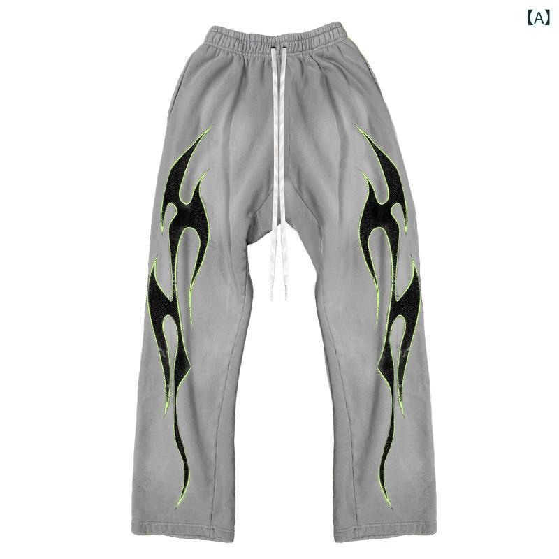 アメリカ 風 ヒップホップダンスジャズダンス ins 潮 女 街頭の 薄い タイプの ひも 引き スポーツ パンツ カップルの ズボンの パーカー