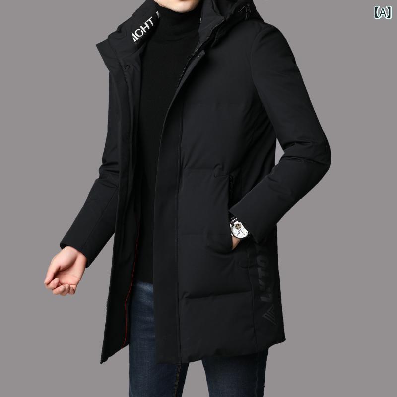 2022 新型 メンズ 韓国 版 ファッション 修身 格好いい 冬 服 コートカジュアルミ...