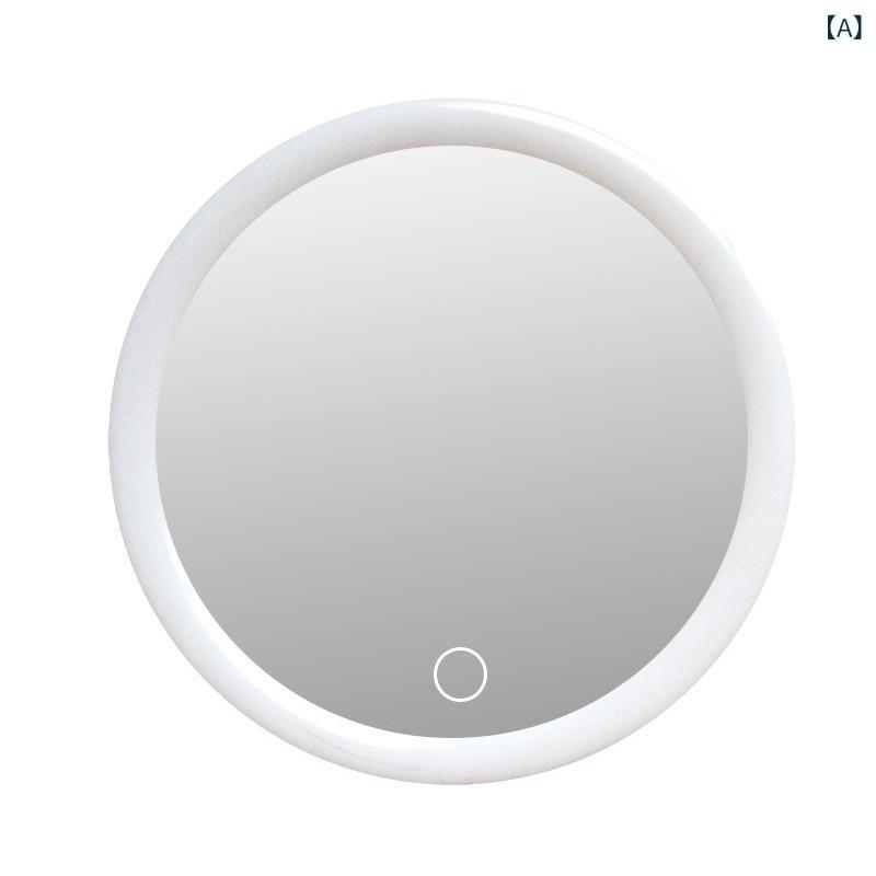 クロス ボーダー 吸盤 虫眼鏡 10 倍 LED 化粧 鏡 ライト 付き バスルームフィルインミラー にきび にきび 工場 直販