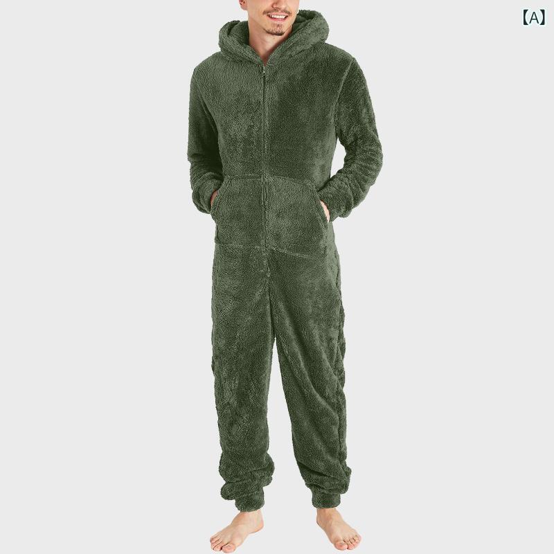 2023 スポットクロスボーダー 熱 売 男性 カップル ジッパー 保温 毛 毛 毛 ワンピース 保温 パジャマ