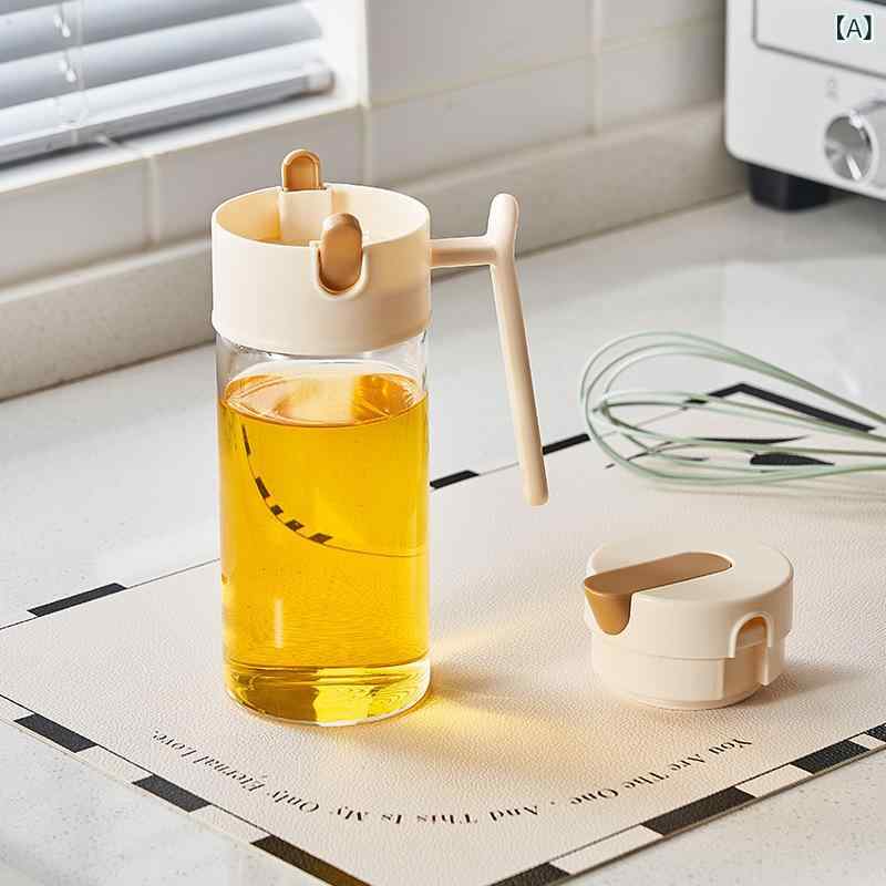 樂天商城 - 高 ホウ素 シリコン ガラス 無重力 オイル ポット 家庭 用 台所 用品 醤油 酢 調味 料 オイル ボトルが 自動的に 開閉 して 油が かからない