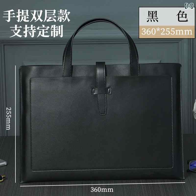 大 容量 ブリーフケースビジネス 皮質 ファイル バッグ 男性 用 通勤 防水 携帯 資料 ファイル バッグブランド: rc貨物番号: g56材質: Pvcカラー: ポータブルブラック,ポータブルブルーデザイン: スナップ式仕様: 36*25.5cm特許の供給源ですか: いいえスタイリング: 異形