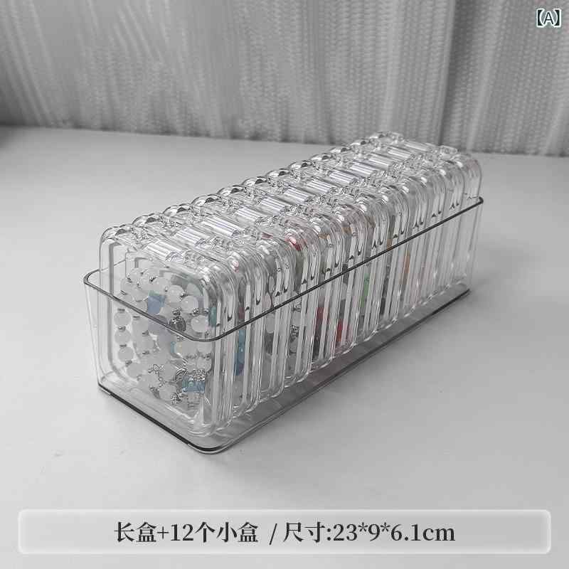 デスク トップ 文 游 手 串 ブレスレット デスク トップ 収納 ケースジュエリーネックレスアクセサリー 防塵 整理 ケース 透明 展示 棚