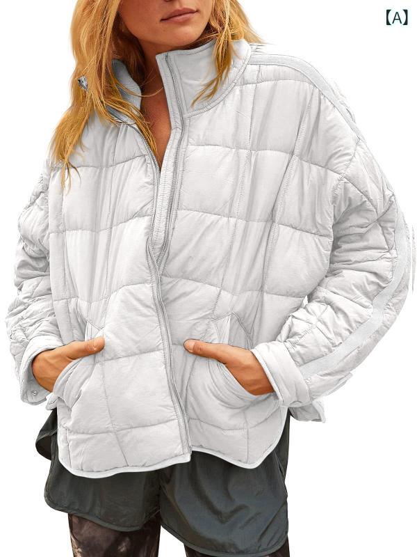 2022 秋冬 新型 アマゾン 欧米 女性 軽量 ジッパー 圧縮 可能 綿服 ショートダウンジャケット