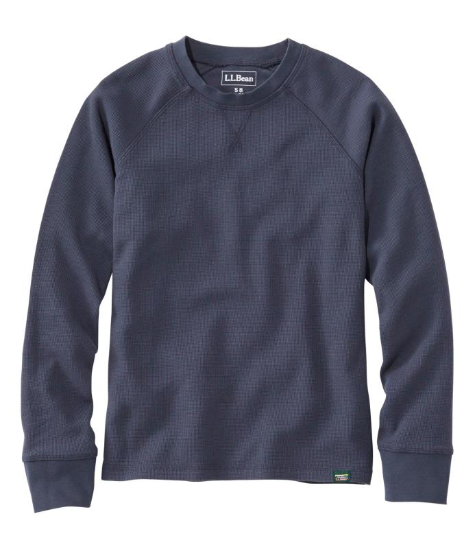 Rakuten - キッズ・アンシュリンカブル・ミニワッフル・シャツ、長袖 ビッグキッズ