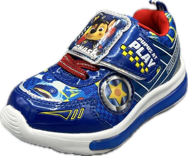 樂天商城 - Paw Patrol ボーイズ フラッシュ 光る靴 チェイス キャラクター 男の子 ピカピカ光る 靴スニーカー