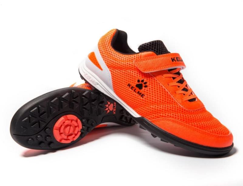 [Kelme] Kids' TF Soccer Training Shoes - Junior Soccer Shoes, Futsal Shoes, Velcro Closure, Children's Shoes, Sizes 18.5cm-25.0cm