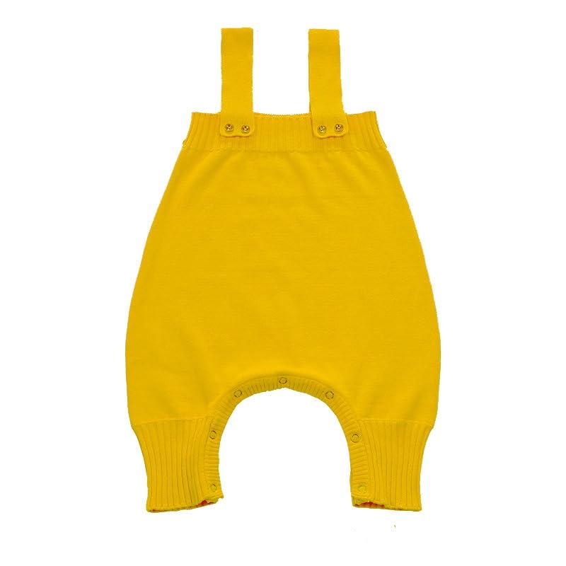 [Utsukusi] ベビー オーバーオール 秋冬 サロペット 男の子 冬 女の子 赤ちゃん ロンパース ニット 防寒着 オールインワン 股下スナップ 出産祝い
