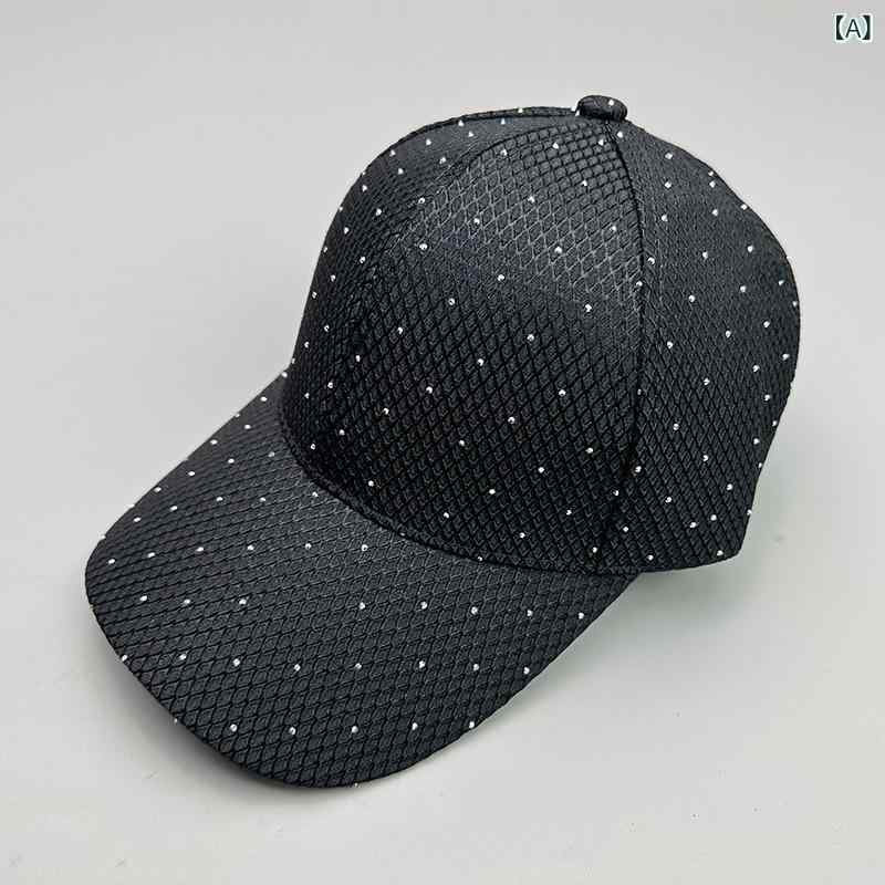 韓国 版の 閃光 ドリルの 優雅な ファッションは 女性の 野球 帽の 日焼け 止め ins 運動の 日よけの アヒルの 舌の 帽子の 卸売りに なります。(x2)(4.0)