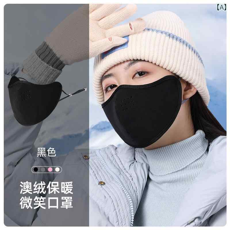 新型 マスク 防寒 東北 スキー マスク 高 颜値 男女 秋冬 サイクリング 防寒 防風 豪 パイル マスク