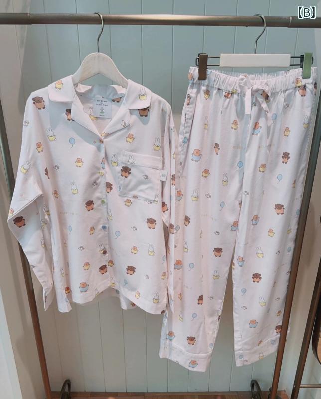 春秋の 新しい カップルの 男女の パジャマの...の紹介画像2