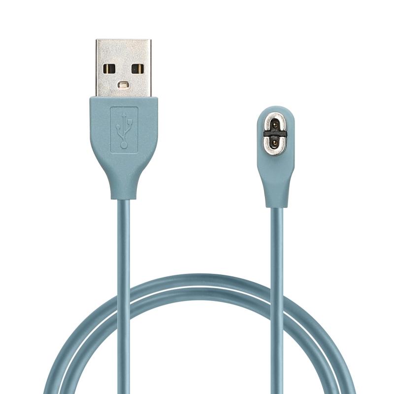 kwmobile 充電ケーブル AfterShokz Aeropex AS800 / OpenComm ASC100SG対応 USB充電器 - スマートウォッチ スペア チャージャー ライトブルー