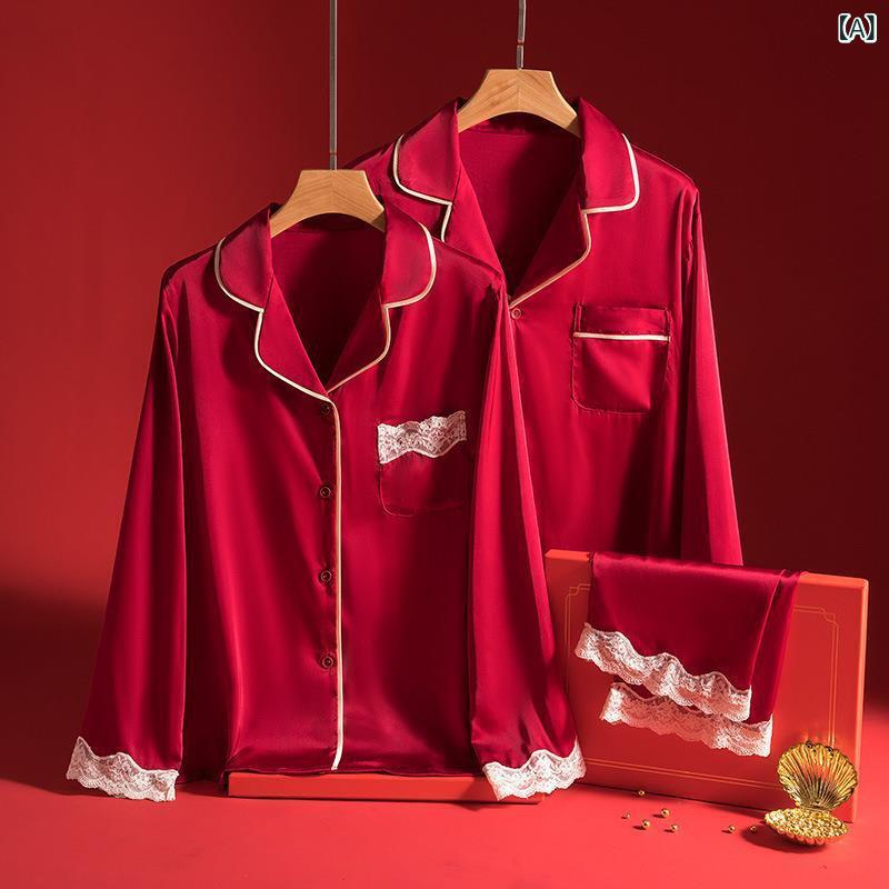 結婚 新婚 カップルの パジャマ 秋の 冬の アイス 女性の 高級 感の 赤い 本命 年の 男性の シルクの 家の 服製品カテゴリ: セット生地名: 氷の糸デザイン: カーディガンメイン生地成分: ポリエステル繊維 (ポリエステル)厚さが薄い: 薄いタイプ襟タイプ: 折り襟/polo襟袖の長さ: 長袖ズボンの長さ: ズボン機能: レジャー,通気性,睡眠,ホーム,涼しい,快適,外着可発売時期: 2023年夏季節にぴったり: 四季通用適用シーン: アウトドア,ホーム,ホテル浴場,結婚式場カラー: 106 長袖ズボン レッドサイズ: メンズl,男性XL,メンズxxxl,メンズxxxl,女性m,女性l,レディースxl,レディースxxxlブランド: 刺繍産地: 台州貨物番号: Al722888012745クロスボーダー輸出専用供給源ですか: はいメイン生地成分含有量: 90% (含む)-95% (含まない)スタイル: 高級感