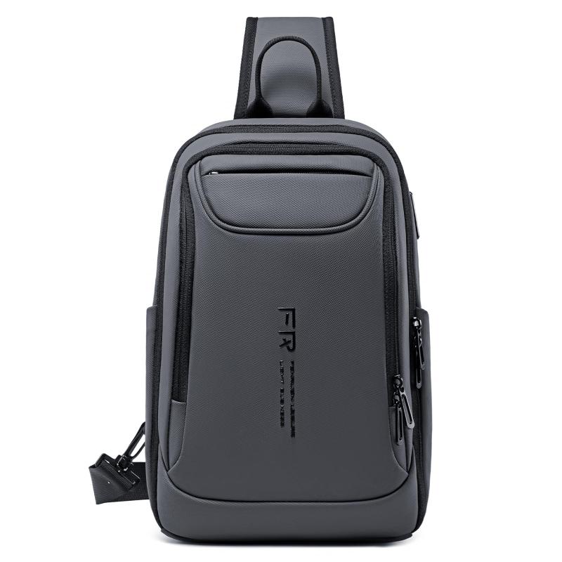 Rakuten - [FENRUIEN] ショルダーバッグ [18L] 大容量 ボディバッグ かたがけかばん USBポート付き 11インチiPad収納可能 防水 耐久性 多機能 肩掛 男性 多層収納 斜めがけバッグ