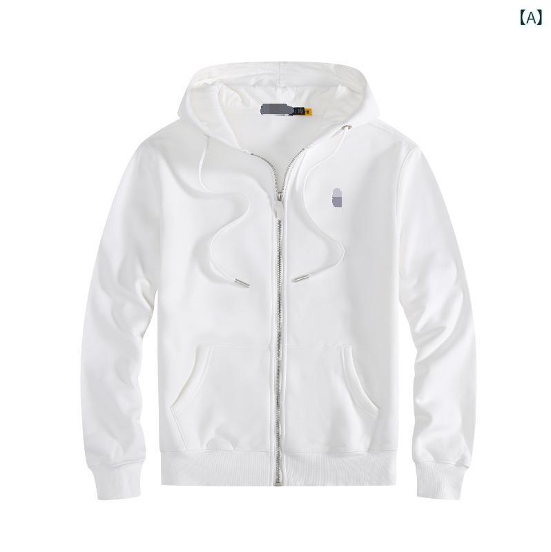 フリースポニー 秋冬 RL フード 付き カーディガン 無地 スウェットシャツ 刺繍 ルーズ 大きい サイズポールメンズポロジャケット(4)