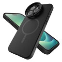 エレコム iPhone 15 Pro ケース カメラフィルター対応 MAGKEEP 磁力吸着 ポケット付き ストラップホルダー付属 磁気吸着タイプのワイヤレス充電対応 ブラック PM-A23CHVCAMPBK(3)