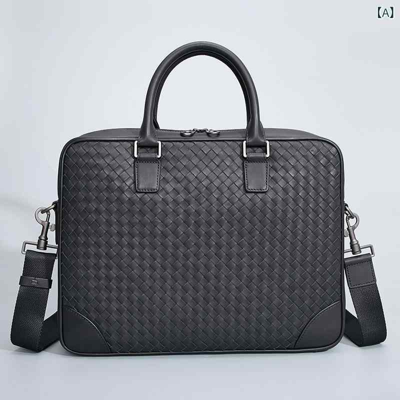 新しい 男性の トップの 牛革の ブリーフ ケースの 質感の本 革の ビジネスの ハンドバッグの 出張 旅行の 男性の 斜めの ショルダーバッグの 卸売り(4.0)