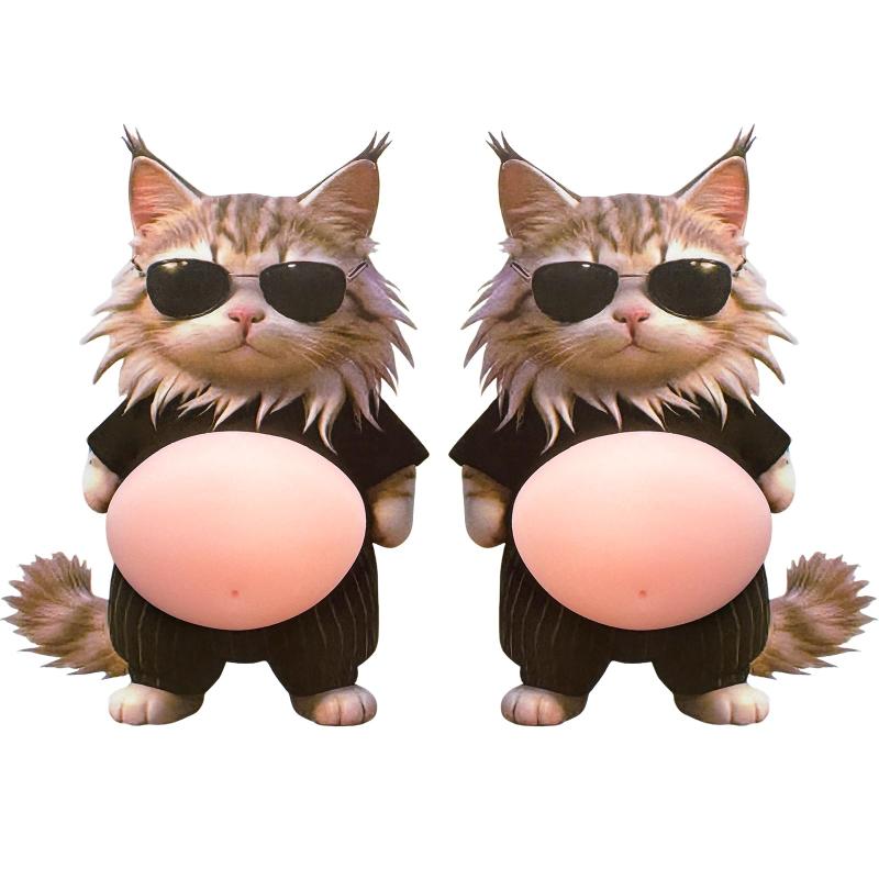 お腹ぷにぷにシール 柴犬 マシュマロシール 3D 立体 もっちり 柔らかいお腹 ぷくぷく スクイーズ かわいい デコレーション(2枚入) skylight-10664622 スカイライト サンプル画像2