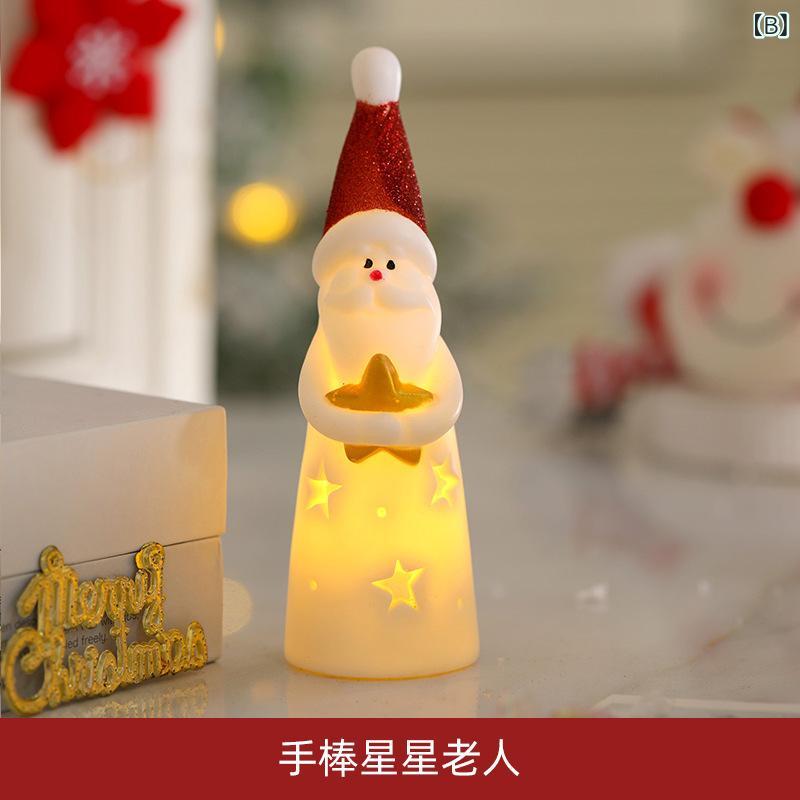 クロスボーダーサンタクロース LED ナイトライトクリエイティブ 雰囲気 ライトモデリングライトホリデーハンギングライト 聖 装飾 ライト