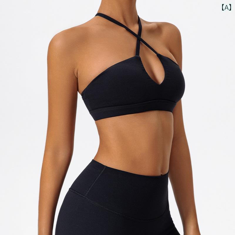 ランニング スポーツ 下着 美 背 フィット ネス 上着 ヨガ 服 女性 交差 速 乾 通気 欧米 裸 感 ヨガ ブラジャー