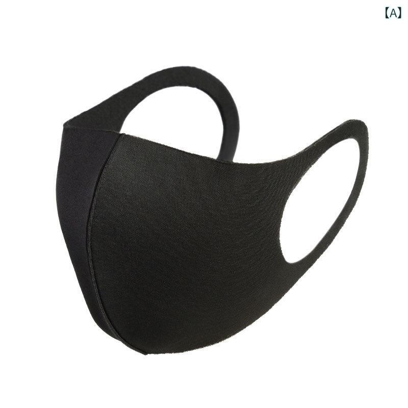 スター 風 アイスシルクマスク、 スペースコットンスポンジ、 保護、 防 曇、 防塵、 通気 性、 冷 感、 日焼け 止め、 洗える 綿布