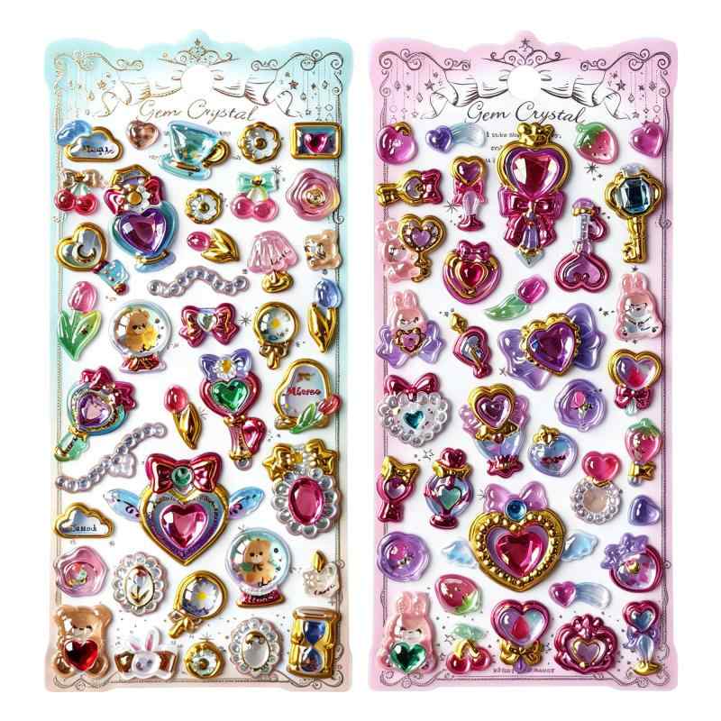 3D クリスタル 立体シール 実心 ぷっくり ステッカー 透明感 デコレーション スマホケース DIY 癒やし 女の子 ギフト [並行輸入品]立体デザイン: ぷっくりとした3D立体構造で、表面に質感と奥行きを与えるステッカーです多用途デコレーション: スマホケース、ノート、手帳、タブレットなど様々なアイテムのカスタマイズに使用できます高品質素材: 耐久性のある素材を使用し、長期間美しい状態を保つことができるステッカーです簡単DIY: 裏面のシールを剥がして貼るだけで、誰でも簡単にオリジナルデザインを作成できます可愛らしいデザイン: 女の子へのプレゼントやちょっとした贈り物として喜ばれる癒やし系のデザインです