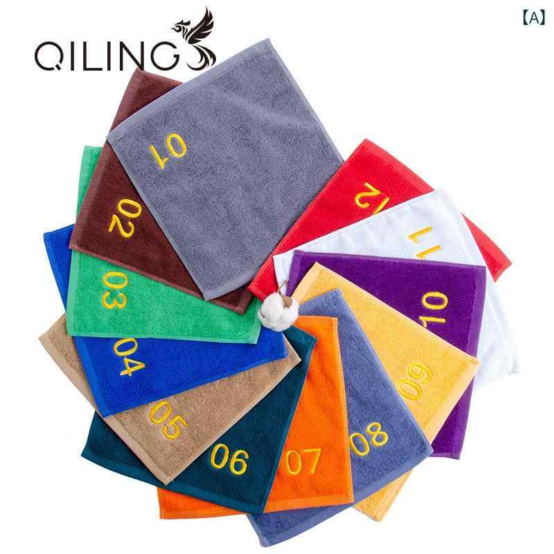 4 d ホテルの 台所 管理 用 タオルの 数字 付き 雑巾は 吸水 して 清潔で、 濃い 色を 厚く して 毛が 落ち にくい 30(x10)