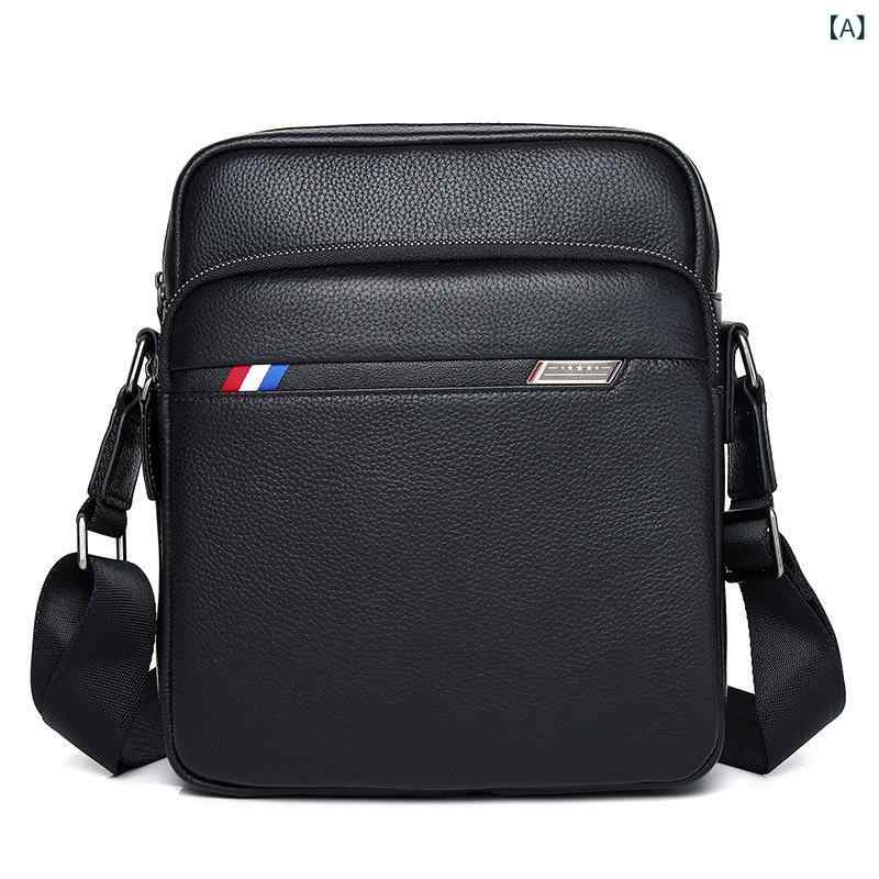 メンズクロスボディバッグ、 男性 用 バッグ、本 革 ショルダーバッグ、第 一層 牛革、 縦 型、 ビジネス カジュアル、 小型 バック パック、 軽量 旅行 用スタイル: 都会的なシンプルさ商品番号: 1998材料: 本革皮質の特徴: 第一層牛革人気の要素: ミシン糸,コントラストカラー裏地の質感: ポリエステルブランド: Davin Lanパターン: ソリッドカラー色: 黒の大きいサイズライセンス取得可能なプライベートブランドがある: はい発売年と季節: 2025年春コンピューターのサイズに対応: 8inch該当するシナリオ: レジャー旅行機能: 防水,超軽量,耐摩耗性,拡張サイズ: ZON対象性別: 男性荷物の外袋の種類: バッグを掘る製品カテゴリー: メンズショルダーバッグ裏地素材: ポリエステル