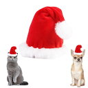 クリスマス ペット服 コスチューム 可愛い 猫 犬 帽子 ポンポン付き 被り物 ペット サンタ 帽子 コスプレ 仮装 パーティー 写真撮影