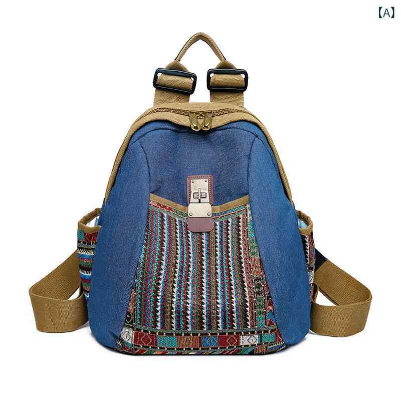 民族 風の リュックサックの 爆発 物の 女性の 新型の 女性の ファッションの お母さんは レジャーの リュックサックの大 容量の 復古の 旅行 カバンを 包みます。