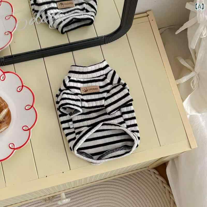 ペット 用 秋の 新作 服、 犬 猫 用 服、多 用途、高 伸縮 性、 快適、 柔らかく 通気 性が あり、 肌に 優しい材料: コットンORIGIN: 遼寧省輸入するかどうか: いいえ製品カテゴリー: 二本足の服スタイル: カジュアル商品番号: 013ブランド: SY対象性別: GM供給源が特許を取得しているかどうか: いいえ色: 黒と白のストライプ,ホワイトコーヒーストライプ,ピンクと白のストライプサイズ: XS 0.5-1.0kg,S 1.0-1.8kg,M 1.8-3kg,L 3-4.5kg,XL 4.5-6.5kg,XXL 6.5-9kg国境を越えた輸出に独占的に供給されるかどうか: いいえ贈り物の機会に最適: 結婚式,パーティーの集まり,その他贈り物関係に適用される: カップル,カップル,同僚,友達,子供,CLASSMATE,その他該当する休日: クリスマス,バレンタインデー,春祭り,元旦,QIXI,建国記念日,こどもの日,その他贈り物ですか？: はい、個人的な贈り物ですIP認証かどうか: いいえカテゴリー: ペットの服