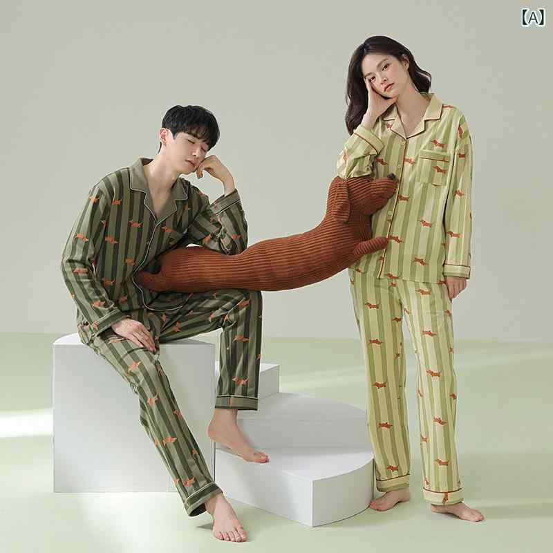 【 5 A 抗菌】 春秋 カップル パジャマ 純綿 長袖 メンズ 新作 ストライプホームウェアセットパジャマレディース製品カテゴリ: パジャマ生地名: コットンデザイン: セットメイン生地成分: コットン厚さが薄い: 中程度生地の厚さ (坪量): 適度 (161 ~ 180グラム/平方メートル)襟タイプ: 折り襟袖の長さ: 長袖ズボンの長さ: ズボン機能: レジャー,通気性,睡眠,ホーム,快適発売時期: 2023年秋季節にぴったり: 秋,四季通用適用シーン: アウトドア,ホームカラー: 5S2639メンズ,5S2638レディース,5S2654女性モデル,5S2655メンズ,5S2658レディース,5S2659メンズ,5S2660レディース,5S2661メンズサイズ: L,XL,XXL,XXXL,Mブランド: 沁尤婷産地: 汕頭貨物番号: 7E2617クロスボーダー輸出専用供給源ですか: いいえメイン生地成分含有量: 95% (含む)-100% (含まない)スタイル: 漫画