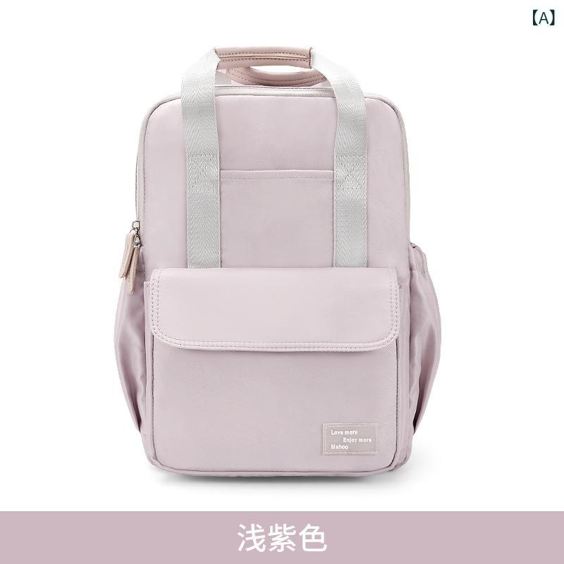 オックスフォード 布の リュックサック 女子の大 容量の ノートの リュックサックの 15 . 6 インチの 韓国 版の 防水 学院の 風の 旅行の カバン