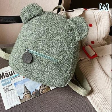 Etsy カスタム 刺繍 個性 的で 可愛い ぬいぐるみ リュック 女子 学生 向け クマ ちゃん スクール バッグ 小さめ リュックサック