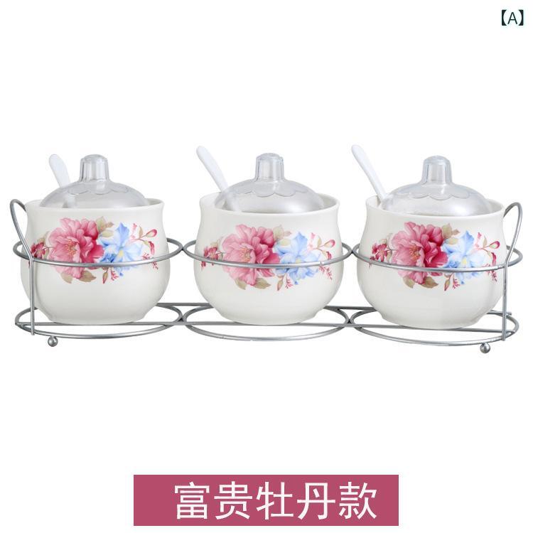 卸売 家庭 用 陶磁器 調味 料 入れ 3 点 セット、 家庭 用 調味 料 入れ ギフト セット、 キッチン 用品、 クリエイティブな 調味 料 入れ